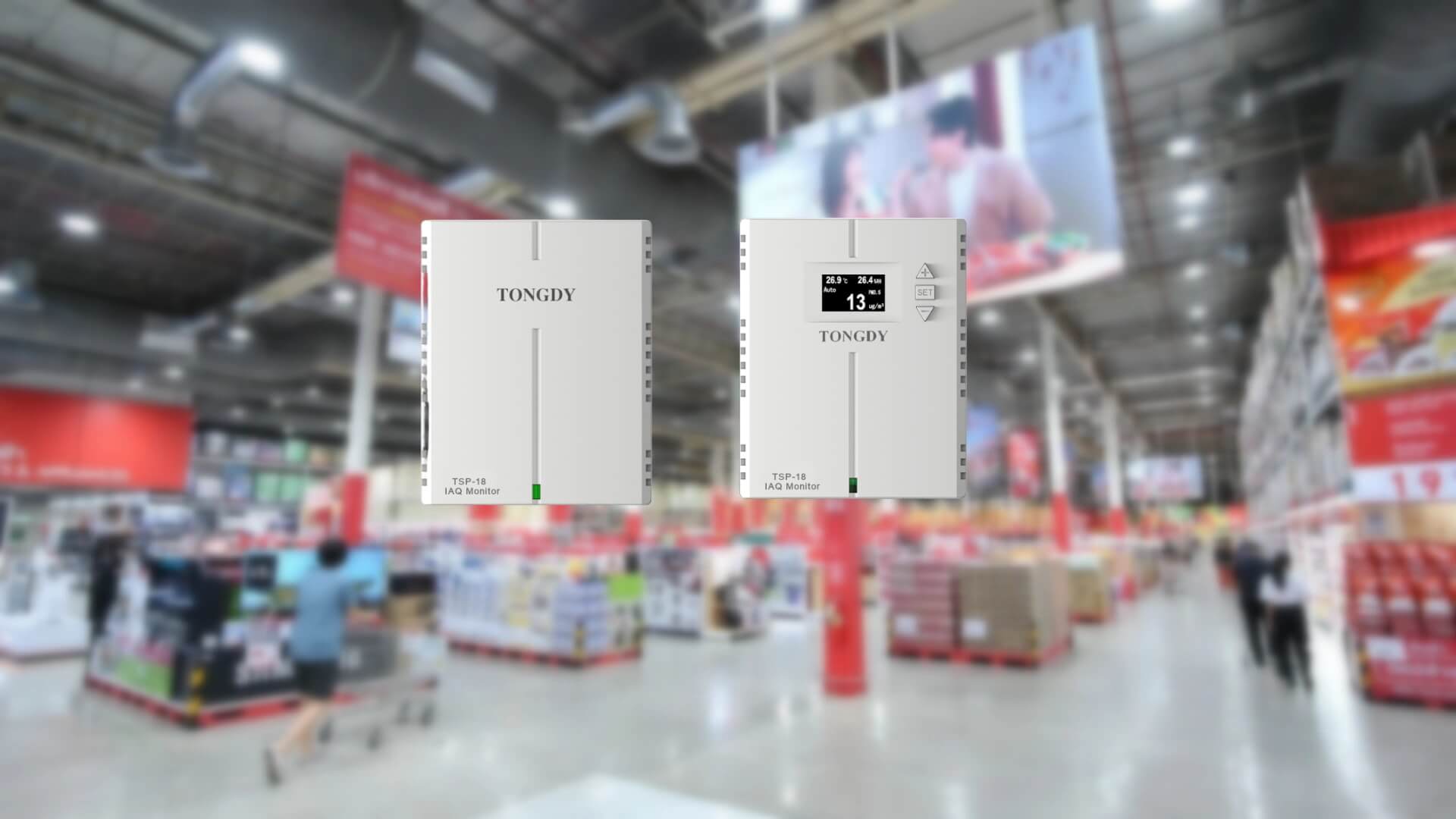 tsp-8空气质量监测器安装再泰国大型连锁商店