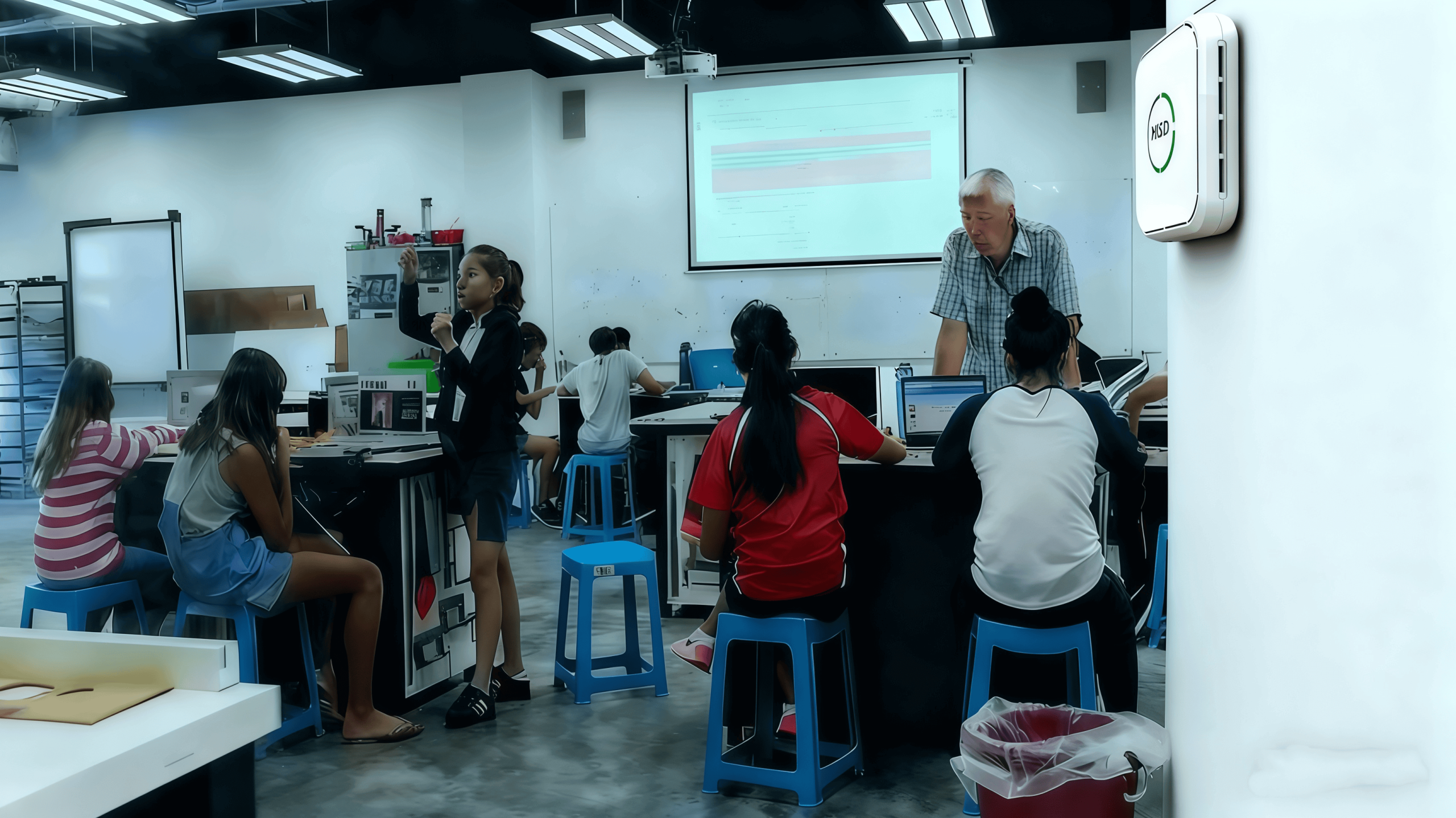 金边国际学校安装Tongdy先进的多参数空气质量监测设备