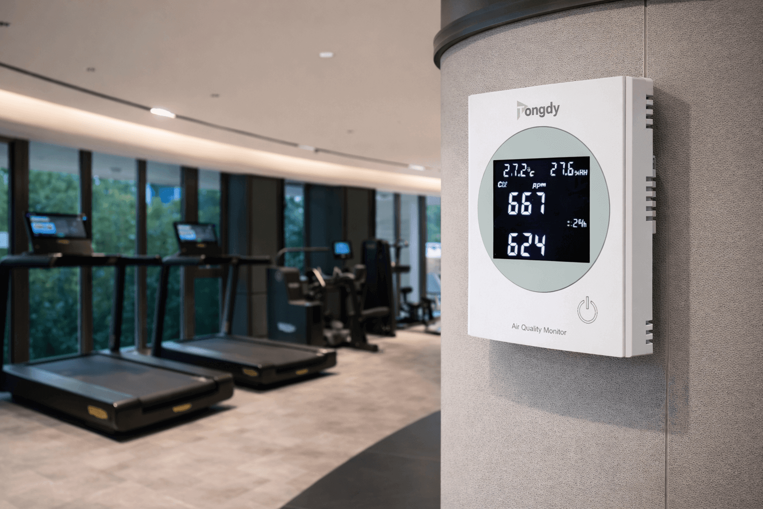 养老院健身房多参数空气质量监测器
